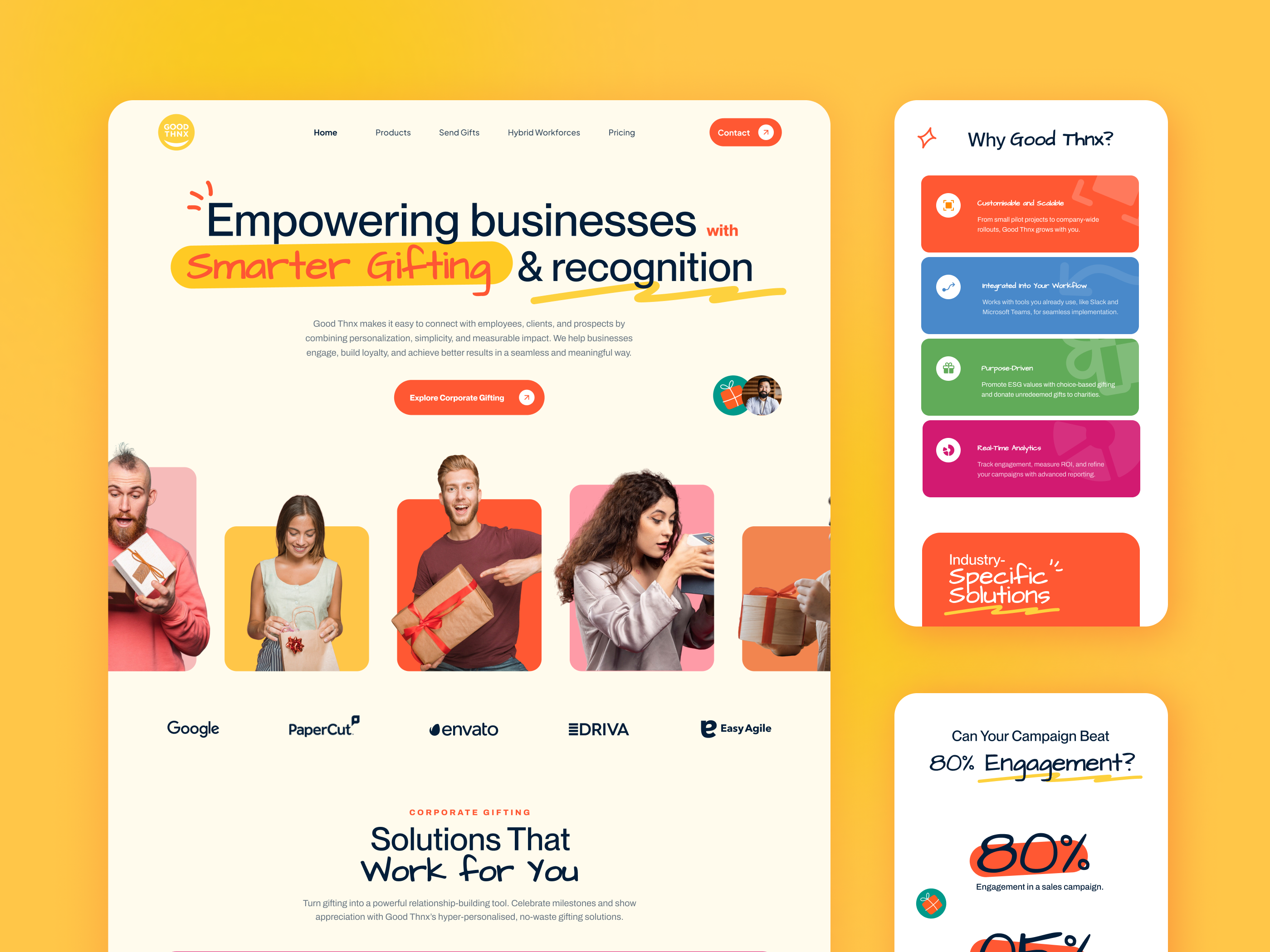 Example of Website Redesign UX UI